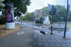 Endhaltestelle Kopenhagener Straße in Auerberg